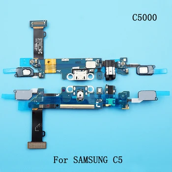 10 шт./лот Для Samsung C5 C5000 Гибкий Кабель USB Зарядное Устройство Порт Док-Станция Разъем Зарядный Порт Хвост Провода Маленькая Плата