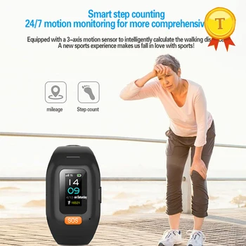 2020 GPS локатор пациента Устройство отслеживания SOS Часы для пожилых людей будильник поиск часов Более Громкий динамик GPS Часы с длительным режимом ожидания man