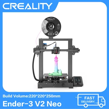 3D-принтер CREALITY Ender 3 V2 Neo CR Touch с автоматическим выравниванием, цельнометаллический экструдер Bowden и гибкая магнитная платформа Совершенно новые