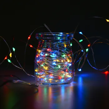 4 М/10 м/20 м USB-гирлянда светодиодных цветных огней Рождественская свадьба Украшение вечеринки-сюрприза Лампа из медной проволоки