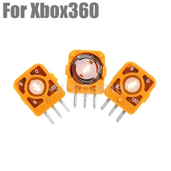 400шт 3D аналоговый джойстик Желтый потенциометр Модуль датчика Резистор вала для запасных частей контроллера Xbox 360