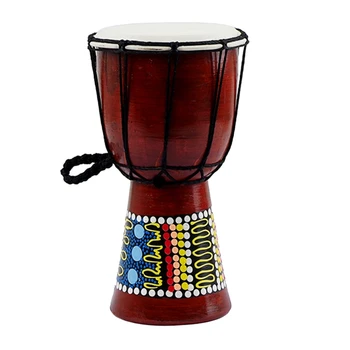 5-дюймовый Профессиональный африканский барабан Джембе Хороший Звук Ударный Музыкальный инструмент Ручной барабан