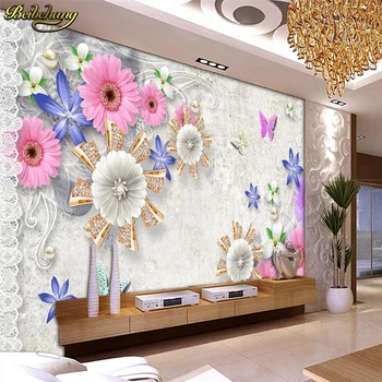 beibehang Пользовательские фотообои наклейки на стены цветочные украшения фон настенные обои papel de parede для стен 3 d