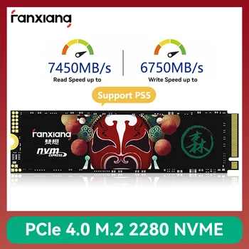 FANXIANG 7400 Мбит/с SSD NVMe M.2 2280 4 ТБ 2 ТБ 1 ТБ Внутренний Твердотельный Жесткий Диск PCIe 4.0x4 2280 SSD-Накопитель для Настольного ноутбука PS5