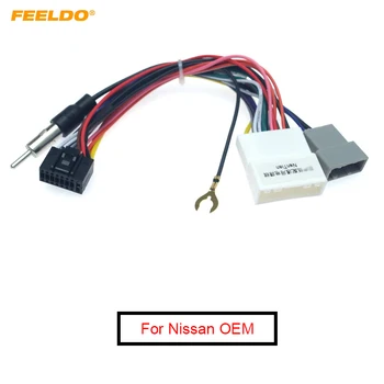 FEELDO 1 комплект 16P Адаптер жгута проводов автомобильного головного устройства для Nissan OEM Car Radio Harness CT-#2049