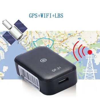 GF21 Мини GPS Автомобильный Трекер В Реальном Времени С Защитой От Потери Устройства Голосовое Управление Локатор Записи Микрофон Высокой четкости WIFI + LBS + GPS Pos