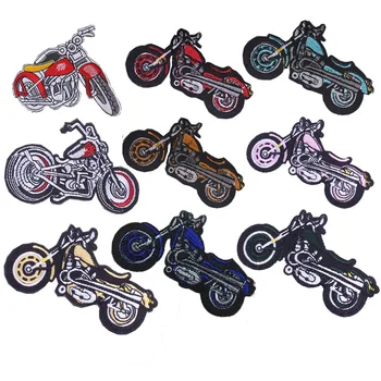 Harley Панк Мотоцикл Вышитые Тканевые Наклейки Персонализированные Мотоциклетные Железные Наклейки DIY Куртка Джинсовая Отделка Мото Патчи