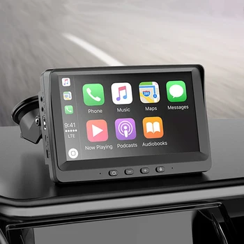 JaJaBor FM-Передатчик AUX Автомобильный MP5 Плеер Беспроводной 7-Дюймовый Сенсорный Экран для Apple CarPlay Android Auto Handsfree Car Bluetooth