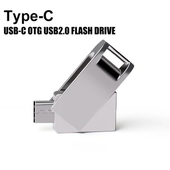 OTG 128G Usb Флэш-накопители Pen Drive USB Stick Ручка Type-C Ключ 64 ГБ для Android Телефона ПК/Автомобиля / телевизора USB-C Диск