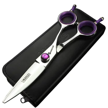 Sharonds 6-дюймовые Фиолетовые Ножницы для волос Индивидуальные Фиолетовые Сапфировые Салонные Специальные инструменты для стрижки волос Willow Curl