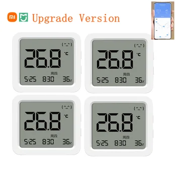 Xiaomi Mijia Bluetooth Термометр 3 Многофункциональный Умный Электрический Цифровой Гигрометр Температуры Влажности 3 Работа с приложением Mijia
