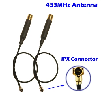 Антенна Lorawan 433 МГц с Коэффициентом Усиления 3dbi IPX Connecter Сварной Разъем Прочная Латунная Внутренняя Антенна для Радиочастотной Системы Безопасности Zigbee Nbiot