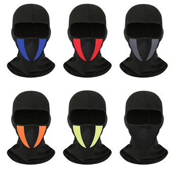 Ветрозащитная Дышащая Лыжная маска, балаклава, сетчатая маска для лица с защитой от ультрафиолета, зимняя теплая мотоциклетная балаклава с одним лицом, кепка-кепка
