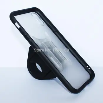 Держатель для велосипедного телефона, подставка для велосипедного руля, держатель для мобильного телефона с чехлом-защелкой и защитной резинкой для iPhone X / XR