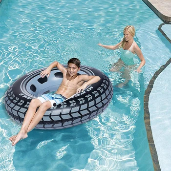 дизайн надувной шины для бассейна длиной 90 см, портативное надувное кольцо для плавания, оборудование для плавания для летней пляжной вечеринки