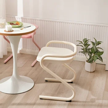 Дизайнерские обеденные стулья для патио на металлических ножках, современный скандинавский эргономичный стул для чтения в гостиной, Напольная мебель для спальни, Cadeira Кухонная мебель
