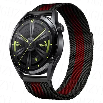 Для Huawei Watch 3 GT2 GT3 Pro Металлический браслет Из нержавеющей Стали Ремешок для часов Huawei Watch GT3 42 мм 46 мм Ремешок на запястье