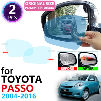 для Toyota Passo Daihatsu Sirion Boon M300 M600 2004 ~ 2016 Полное Покрытие Зеркала Заднего Вида Непромокаемая Противотуманная Пленка Автомобильные Аксессуары