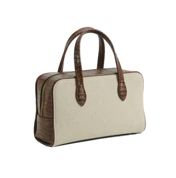 Женская сумка 2023 из воловьей кожи, портативная сумка Boston, портфель премиум-класса