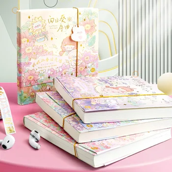 Изысканный высококачественный блокнот в клетку, онлайн-блокнот знаменитостей, милый дневник для девочек, простой стиль Ins