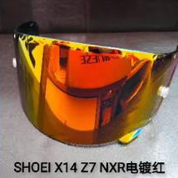 Импортное сырье для ПК Козырек мотоциклетного шлема Подходит для модели X14/Z7/NXR Полнолицевой шлем с одним козырьком Зеркальный объектив