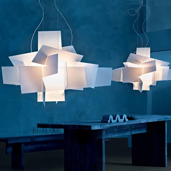 Итальянский дизайнер с геометрическими узорами Подвесной светильник для столовой, ресторана, кафе, Креативный светильник, индивидуальность, лампа для домашнего декора
