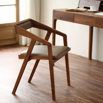 Креативный минималистичный деревянный стул Скандинавского дизайна, Офисный макияж, стулья для столовой, современная кухонная мебель Mueblesa для взрослых
