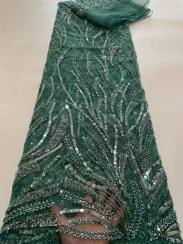кружевная ткань с вышивкой Jolin-1226.6902 с пайетками красивая кружевная ткань с пайетками в нигерийском стиле для вечернего платья