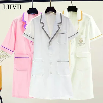 Куртка оверсайз, топ для косметолога, короткое платье для салона красоты, униформа медсестры, спецодежда для спа, униформа врача, халат для лаборатории клиники