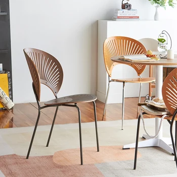 Кухонные обеденные стулья в скандинавском стиле, металлические для вечеринок, Современные Роскошные обеденные стулья, Уникальный дизайн мебели для дома Sillas Para Comedor WK50CY