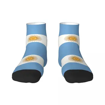 Мужские носки для экипажа с флагом Аргентины, унисекс, забавные носки для девочек на весну, лето, осень, зиму