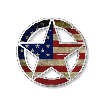 Наклейка на автомобиль Забавная Армейская звезда, военная форма, Светоотражающие Автомобильные Аксессуары для экстерьера мотоциклов, Виниловые наклейки