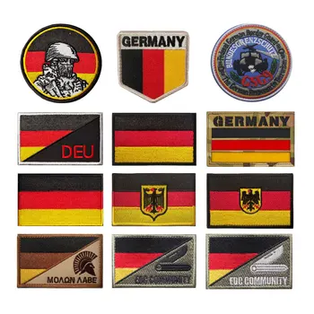 Нашивка с вышивкой немецкого флага, тактический значок с крючком и петлей, нарукавная повязка с немецким орлом, рюкзаки с тактическими нашивками