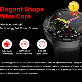 новейшие Android Четырехъядерные Смарт-часы Man 4G LTE 1 ГБ + 16 ГБ С двойной камерой 1,4 
