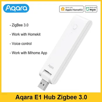 Новейший Aqara E1 Hub Gateway Zigbee 3.0 Ретранслятор с Дистанционным Управлением Домашняя Работа Mijia Apple HomeKit Xiaomi Mihome APP Система Умного Дома