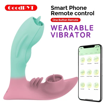 Новое носимое приложение G Spot Вибратор Секс Игрушки для взрослых для женщин Трусики с дистанционным управлением Bluetooth Вибрирующие трусики Стимуляция клитора