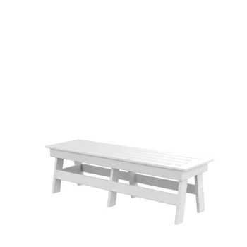 Обеденный стол из полиэтилена высокой плотности\  Белый Белый полиэтилен высокой плотности [на складе в США]