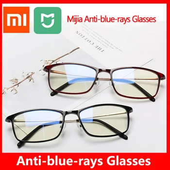 Оригинальные компьютерные очки Xiaomi Mijia, защищающие от синих лучей, 40% Блокирующие синий свет, Удобная одежда, очки в металлической оправе TR90