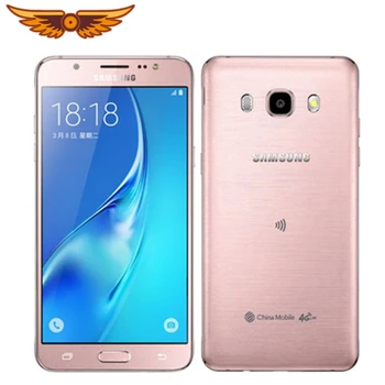 Оригинальный Samsung Galaxy J5 2016 J510F четырехъядерный 5,2 дюйма 2 ГБ ОЗУ 16 ГБ ПЗУ 13 Мп LTE с двумя SIM-картами Разблокированный мобильный телефон