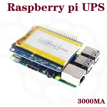 Плата расширения литиевой батареи Raspberry Pie 4UPS UPS HAT Board поддерживает зарядку и вывод отображаемой мощности.