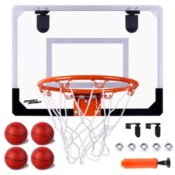 Подвесное баскетбольное кольцо, легкая сборка, спортивная игра в помещении, детский мяч, игрушка 69HE