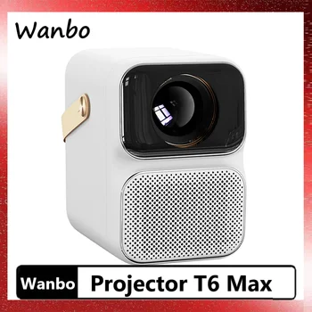 Проектор Gobal Versio Wanbo T6 Max 1080P с Электрической фокусировкой 550 ANSI Люмен, 5G WIFI Экран BT5.0, 2 + 16 ГБ, AI, Голосовое управление, Домашний кинотеатр