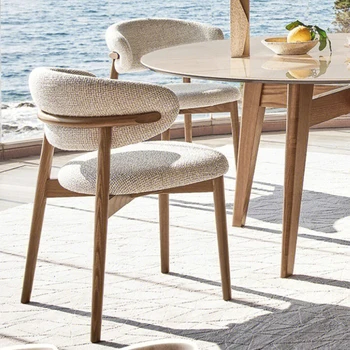 Скандинавские Передвижные обеденные стулья для гостиной, Складные Обеденные стулья с акцентом на полу, Роскошная Винтажная Деревянная мебель Cadeira De Jantar wrx