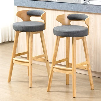 Скандинавские современные обеденные стулья Деревянные минималистичные обеденные стулья для отдыха со спинкой Стойка регистрации Eetkamerstoelen Мебель для балкона WZ50DC