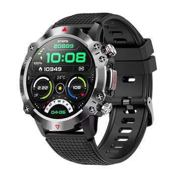 Смарт-часы KR10 Модные Спортивные на открытом воздухе с тремя защитами 1,39-дюймовые смарт-часы с большим экраном, фитнес-трекер с длительным сроком службы батареи