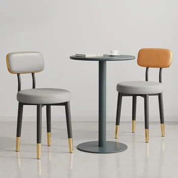 Современные минималистичные обеденные стулья на металлических ножках, Уникальные дизайнерские обеденные стулья для гостиной, мягкая мебель для дома Silla Comedor