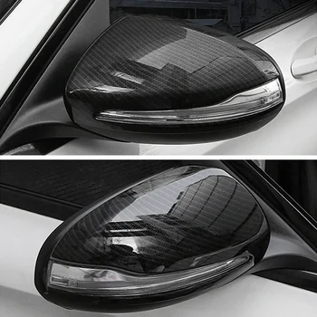 Стайлинг автомобиля ABS из углеродного волокна для Mercedes Benz C E class W205 W213 GLC X253 рамка зеркала заднего вида дверные чехлы для зеркал аксессуары