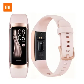 Умный браслет Xiaomi для женщин, женский цветной экран, спортивный пульсометр, Кислород в крови, Термометр для сна, Мультиспортивный режим, умные часы
